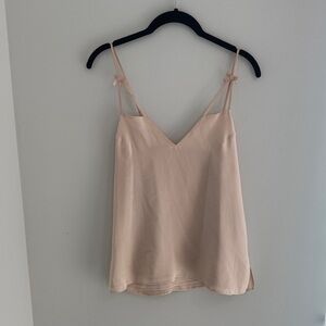 Cami NYC Silk Blush Pink Spaghetti Strap Cami Top